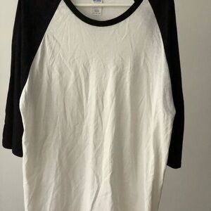 Gildan Heavy Cotton 3/4 Sleeve Raglan Shirt Adult XL